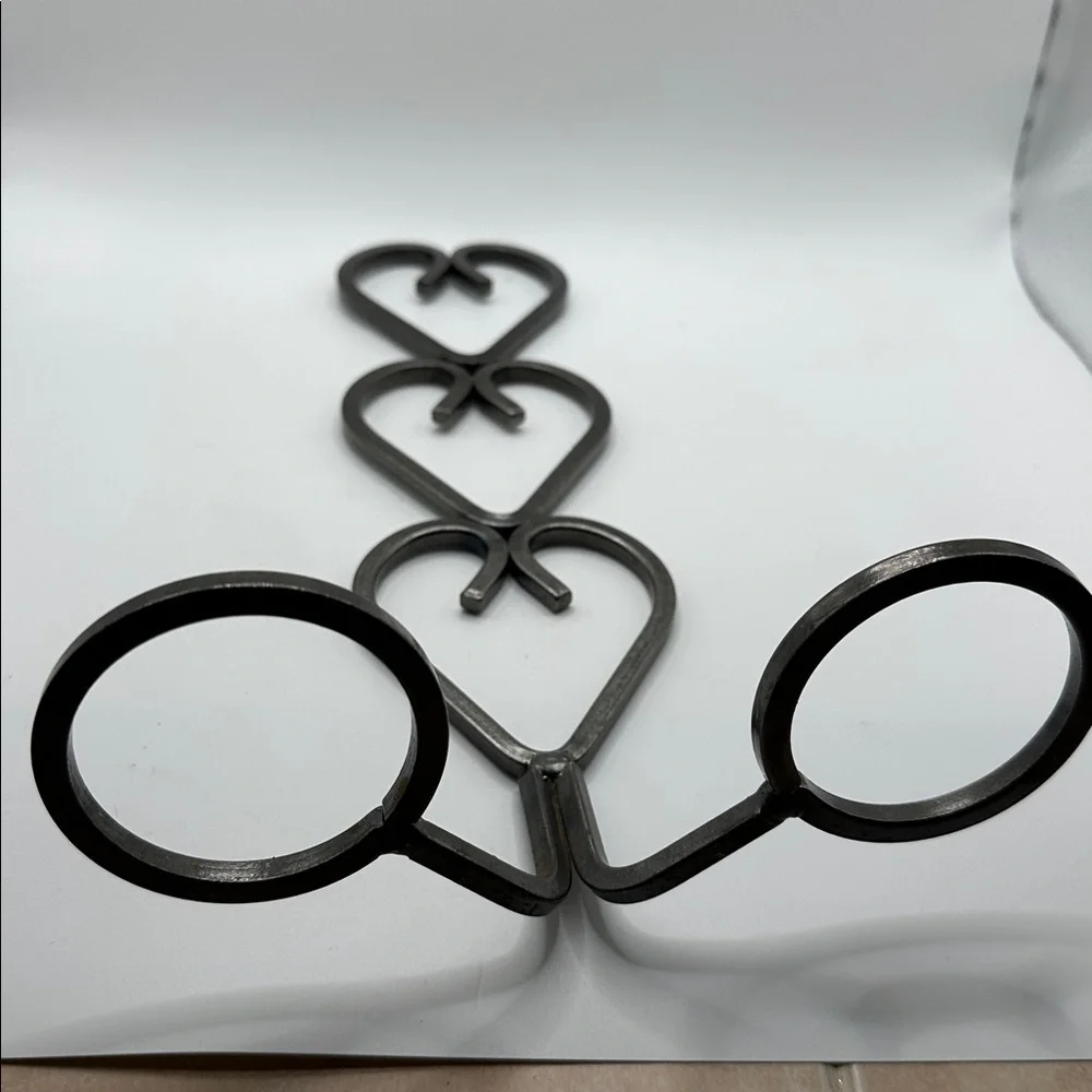 Black Heart Shaped Metal Candle Holder
